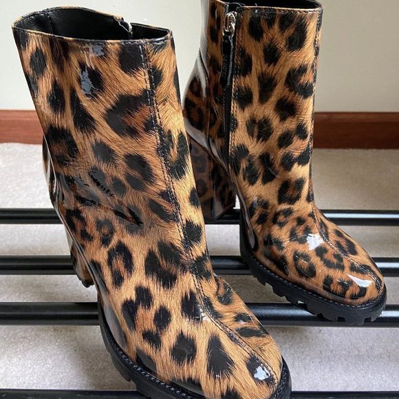 SCHUTZ Women Nandy Patent Leather Platform Boots NEW NWOB - Picture 7 of 8